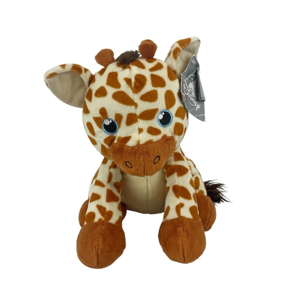 Disney Parks 10" Baby Giraffe Plush Animal Kingdom Blue Eyes‎ Sitting